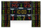 Marcadores deportivos con nombres de los equipos programable + Par de paneles laterales que permiten visualizar el dorsal, las faltas/penalizaciones y los puntos - aprobado por la FIBA